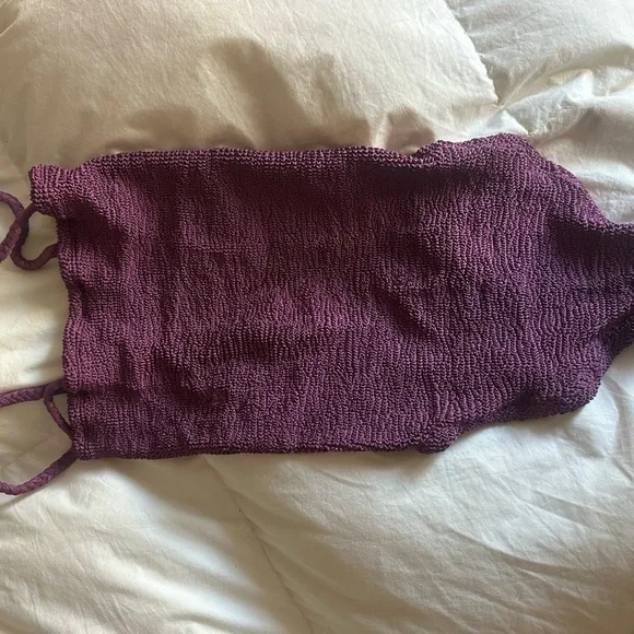 Hunza G Purple One Piece Swimwear - Picture 2 of 2